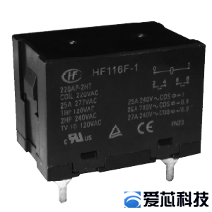 宏发HF116F-1/012DP-2HT的视图